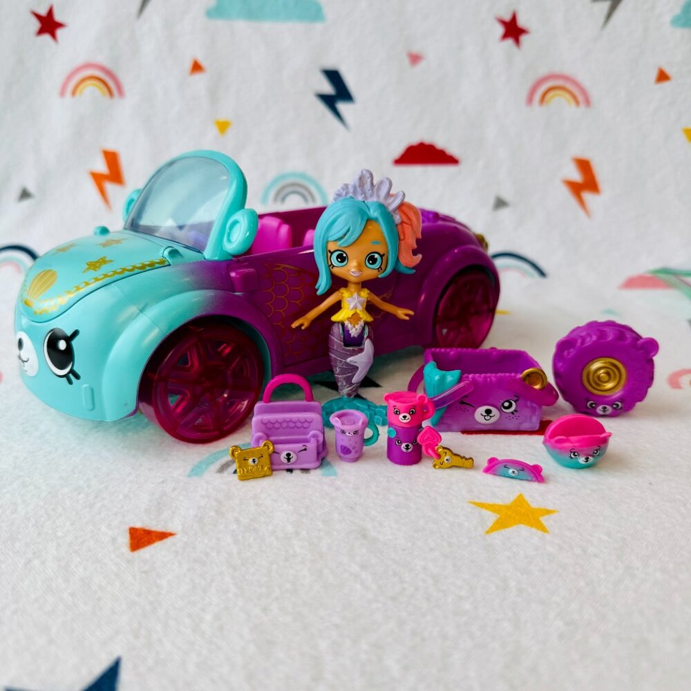 Shopkins Happy Places Mermaid Coral Cruiser COMPLETE!